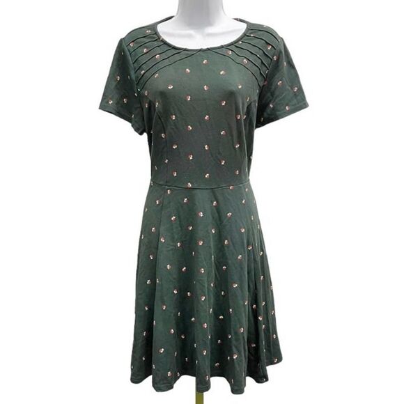 Unique Vintage x Gwinnie B Apple Teacher Fit Flare Dress Size XL - Picture 1 of 6